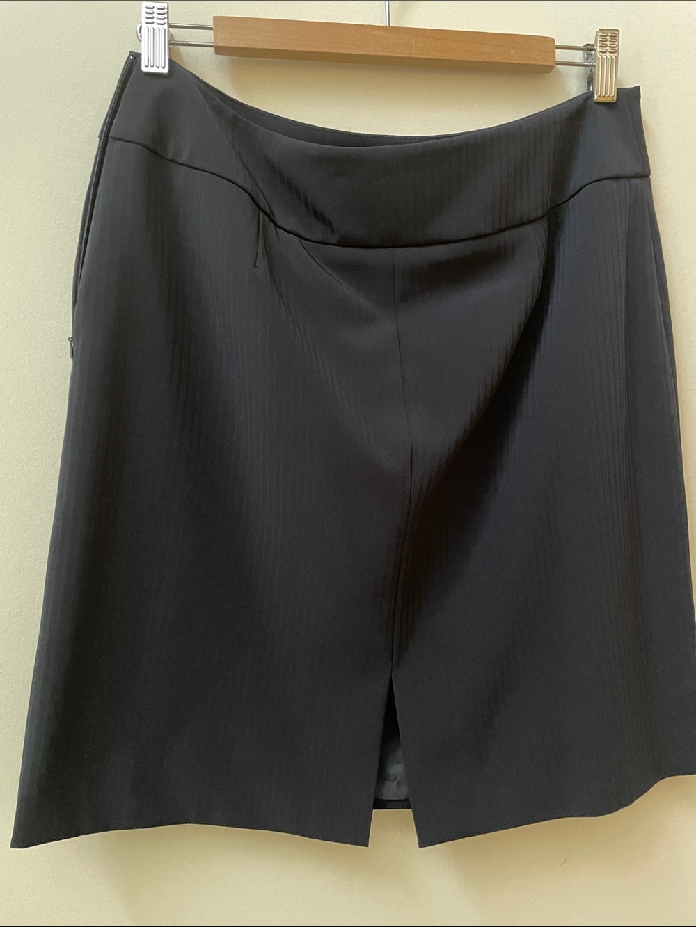 Anne Klein Classic Navy A-Line Skirt - Picture 4 of 7